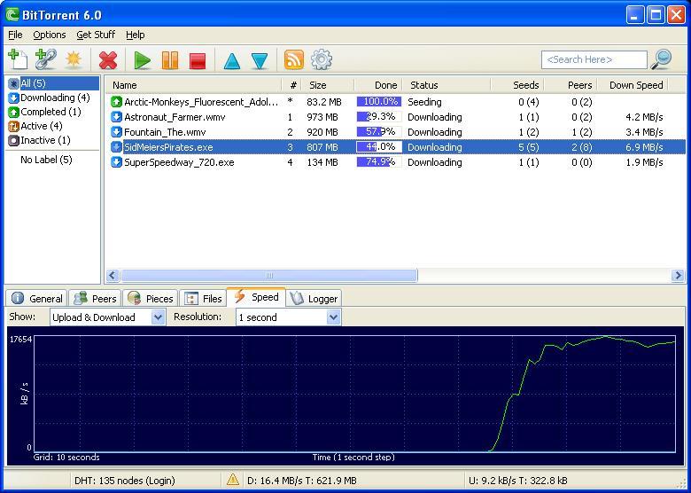 BitTorrent - бесплатная программа для обмена файлами созданная и