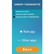 Настройки приложения Профессиональный термометр