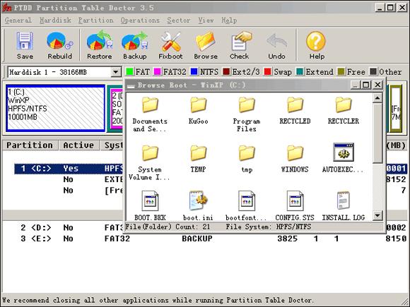 Partition Table Disk Doctor  -  6