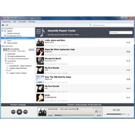 Скриншот Tomahawk - список треков, которые играли последними.