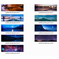 Скриншот Панорамная тема Звездная ночь для Windows 8