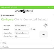 Скриншот Virtual WiFi Router