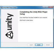 Завершение установки Unity Web Player 4.3.5.0