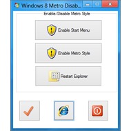 Скриншот Windows 8 Metro Disabler