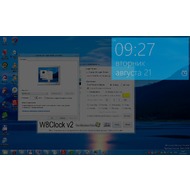 Скриншот Windows 8 Clock Screensaver