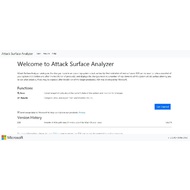 Стартовый экран Attack Surface Analyzer