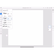 Выбор кистей для рисования в Adobe Fresco