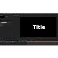 Работа с титрами в Adobe After Effects CC