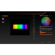 Экран управления подсветкой модулей оперативной памяти в RGB Fusion