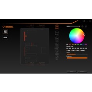 Экран управления подсветкой материнской платы в RGB Fusion