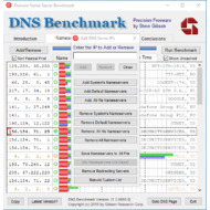 Главный экран DNS Benchmark